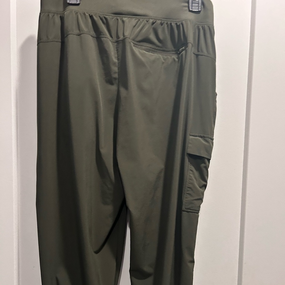 Olive green joggers light weight size large